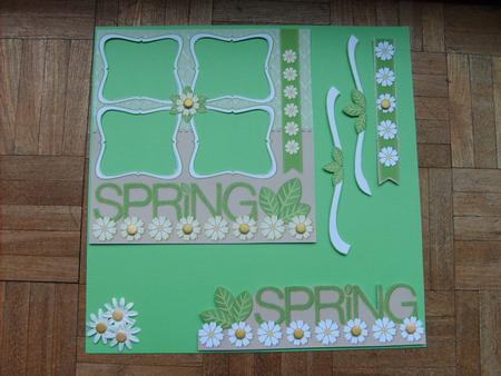 Spring 12x12 Scrapbook Quick Pages by ANGELA STYLES