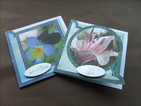 Two Floral Note Cards by ANGELA STYLES