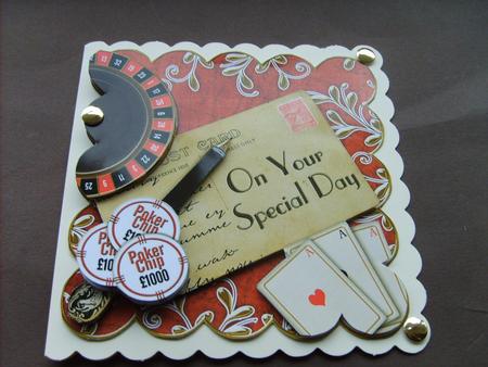 Roulette Red Your Special Day Scallop Postcard Step by Step by ANGELA STYLES