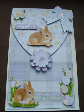Easter Bunny Envelope Card Front by ANGELA STYLES