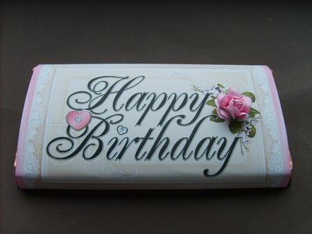 Feminine Happy Birthday - Galaxy 125g Wrapper by ANGELA STYLES