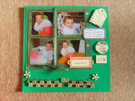 Fancy Quads Vintage Tea 8 Scrapbooking Papers Kit by ANGELA STYLES