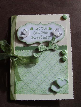 Let Me Call You Sweetheart Decoupage Card - Pistachio by ANGELA STYLES