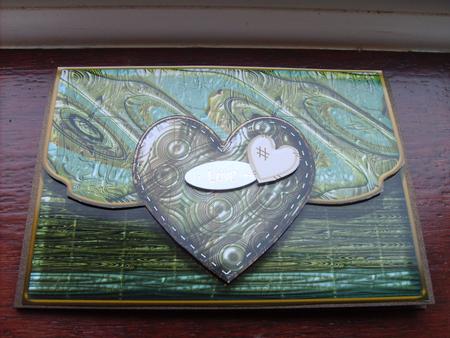 Steampunk Heart Fancy Edge Envelope Card by ANGELA STYLES
