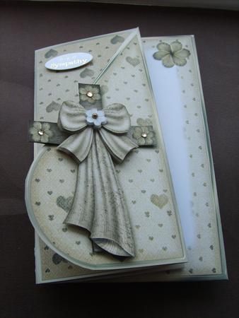Silken Cross Teardop Card Kit in Vintage Gold by ANGELA STYLES