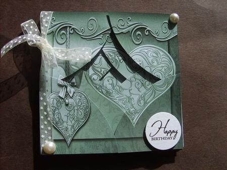 Hearts Rounded Spiral Stacker Card Topper 3 by ANGELA STYLES