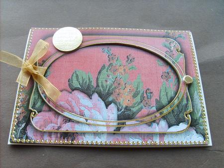 Dark Red Grunge Oil Paint Roses 7x5in Shaker Base and Frame by ANGELA STYLES