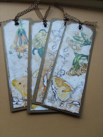 Heaven Scent Bookmarks in Burnt Orange by ANGELA STYLES