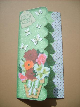 Flowers for You Scalloped Letter Fold Card 1 by ANGELA STYLES