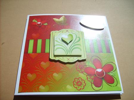 Fancy Butterfly Card Front by ANGELA STYLES
