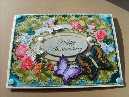 Happiness Flowers & Butterflies Topper 3 by ANGELA STYLES
