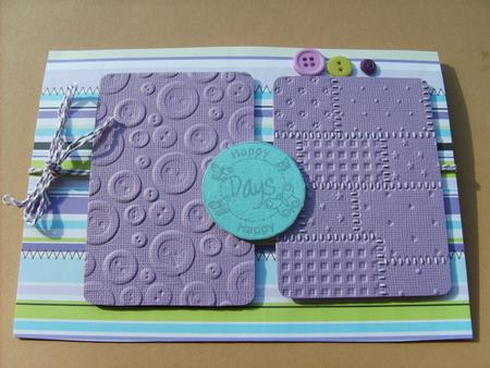 Stripes & Stitches Background Paper Blacks, Lilac & Green by ANGELA STYLES