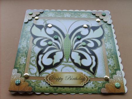 Grace Black Butterfly 8x8 Topper 10 by ANGELA STYLES