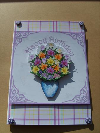 Birthday Flowers in a Vase by ANGELA STYLES