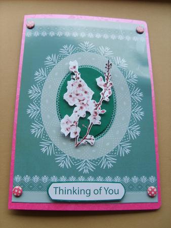 Cherry in Blossom with Lace - Green by ANGELA STYLES