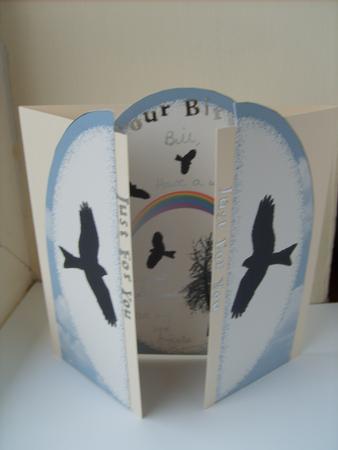 Red Kites Silhouette Gate Fold by ANGELA STYLES
