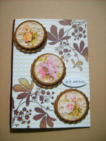 Gold Floral Corner Check A4 Backing Paper by ANGELA STYLES