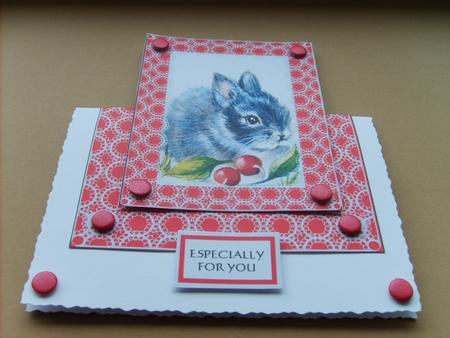 Baby Bunny Over the Edge Card by ANGELA STYLES