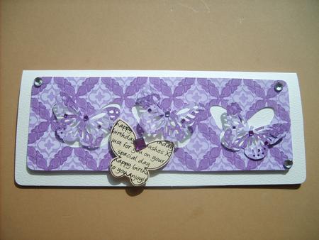 Lilac Ditsy Heart Print A4 Backing Paper by ANGELA STYLES