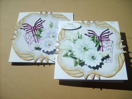 Floral Twister Card Two Cards by ANGELA STYLES