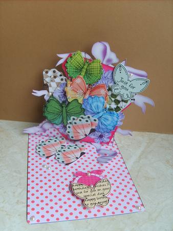 A Box of Butterflies, Twisted Easel Card by ANGELA STYLES