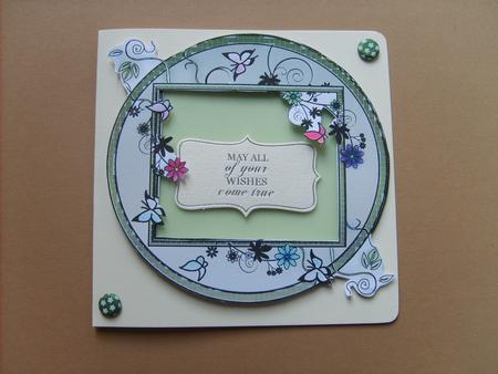 Circular Floral Frame 1 Coloured by ANGELA STYLES