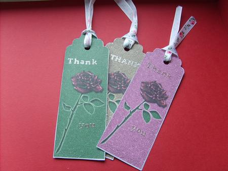 Single Rose Bookmarks by ANGELA STYLES