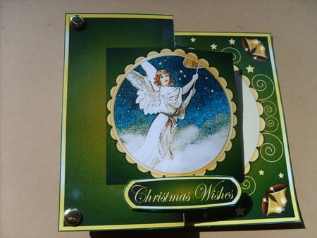 Christmas Angel Fold Back in Green by ANGELA STYLES