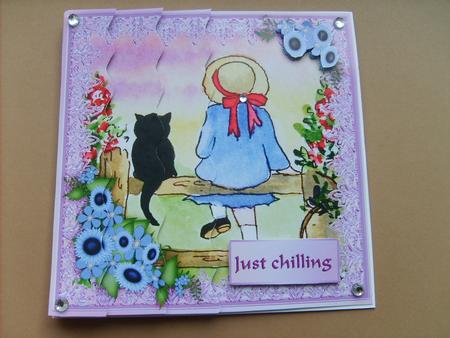 Just Chilling - Wavy Edge Side Stacker by ANGELA STYLES