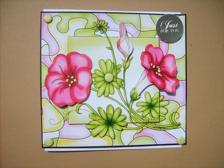 Convolvulus Flowers Card by ANGELA STYLES