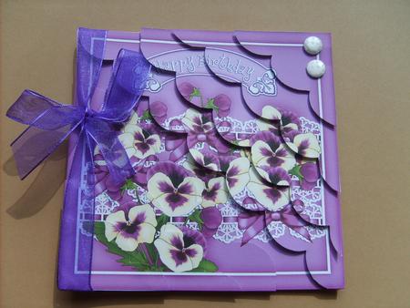 8 x 8 Birthday Butterflies Scalloped Corner Kit by ANGELA STYLES