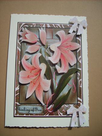 Vintage Lillies Thinking of You -  by ANGELA STYLES