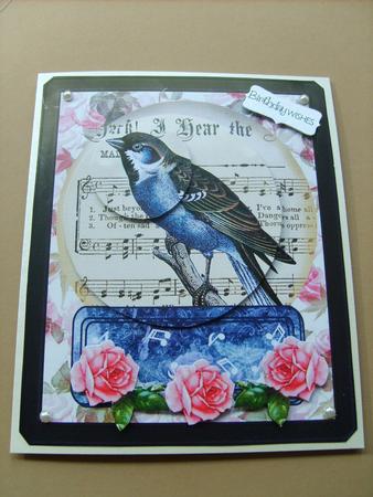 Bird Globe with Roses by ANGELA STYLES