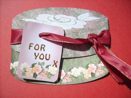Softly Rose Hatbox Card by ANGELA STYLES