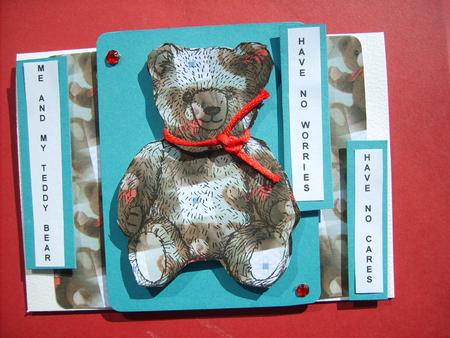 Buttons the Bear - Blue 2 by ANGELA STYLES