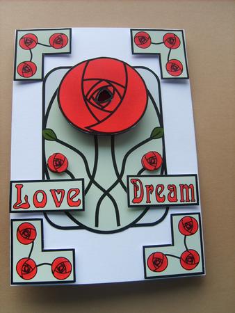 Nouveau Style Rose Decoupage by ANGELA STYLES