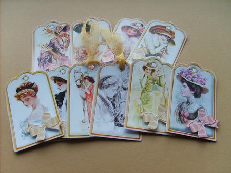 10 Vintage Ladies Gift Tags by ANGELA STYLES