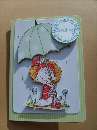 Crafty Bob's Sassy Cheryl Single: Charlies Green Umbrella by ANGELA STYLES