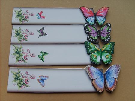 3D Butterfly Bookmarks by ANGELA STYLES