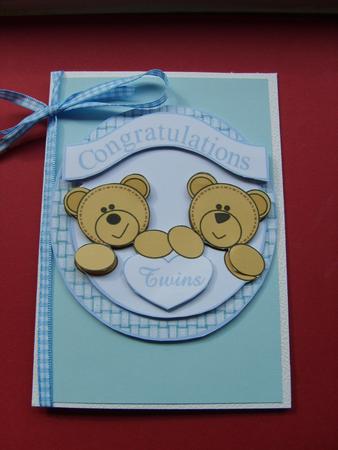 Twin Boys Teddy Toppers by ANGELA STYLES