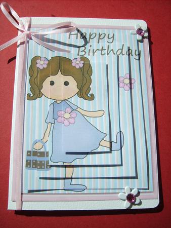 Little Girl in Blue Pyramid by ANGELA STYLES