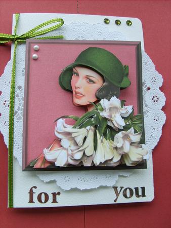 Art Deco Lady Decoupage by ANGELA STYLES
