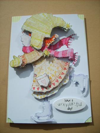 Skating Girl Step by Step Decoupage Sheet by ANGELA STYLES