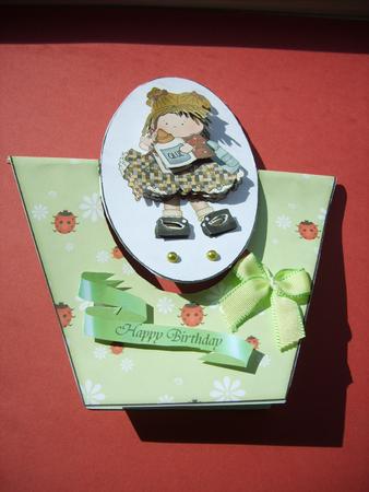 Little Girls Spinner Card by ANGELA STYLES