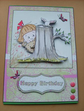 Hide and Seek Birthday Decoupage by ANGELA STYLES