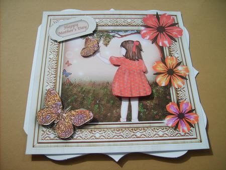 Little Girl Mother's Day or Birthday Card by ANGELA STYLES