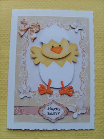 Cute Easter Chick in Egg by ANGELA STYLES