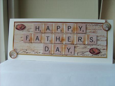 Happy Fathers Day Large Dl Card Front by ANGELA STYLES