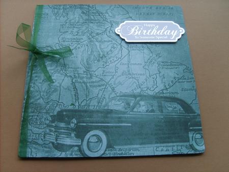 Vintage Map Car Roadtrip 8 Scrapbooking Papers Kit by ANGELA STYLES