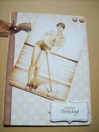 1950's Pin Up Girl Alice May A4 (sepia) by ANGELA STYLES